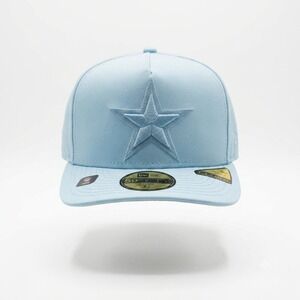 Dallas Cowboys New Era Hat Mens 7 3/4 Light Blue 59FIFTY A-Frame Fitted Cap *NEW